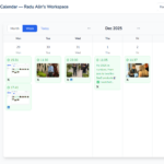 Planaro Calendar Weekly View