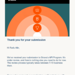 RunningLog submitted for Strava approval