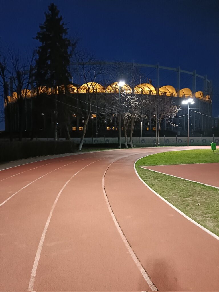 Track workout in Bucharest