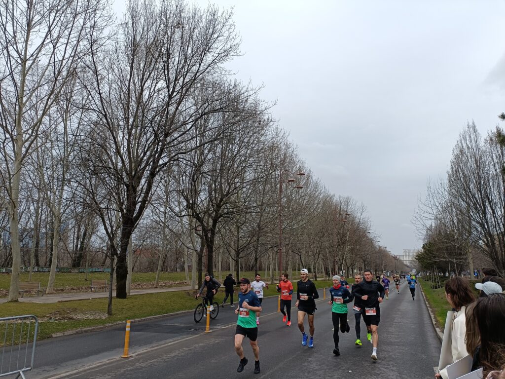 cheering point at half marathon race